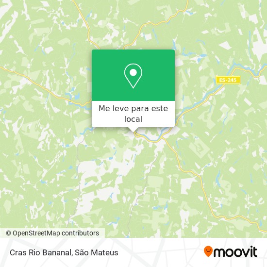 Cras Rio Bananal mapa