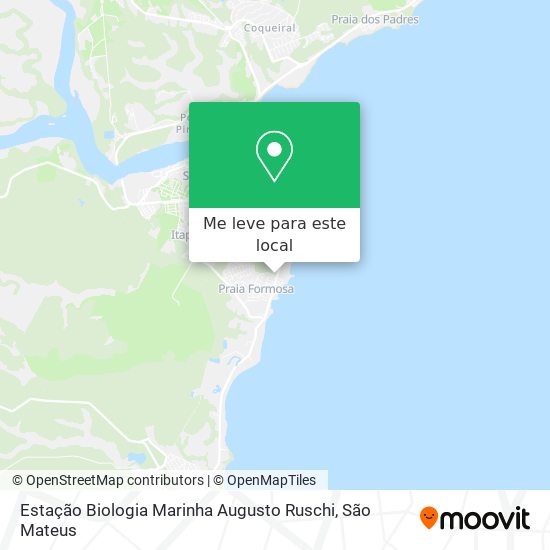 Estação Biologia Marinha Augusto Ruschi mapa