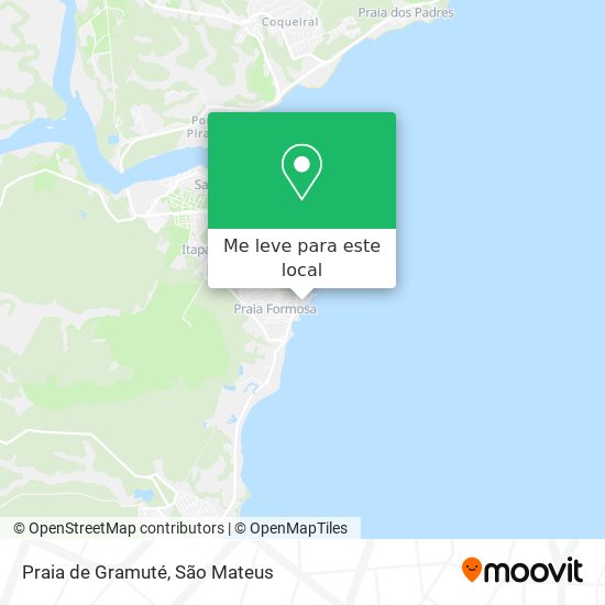 Praia de Gramuté mapa