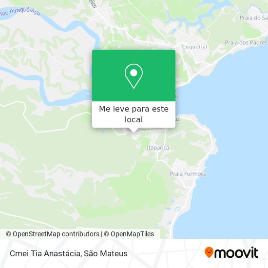 Cmei Tia Anastácia mapa