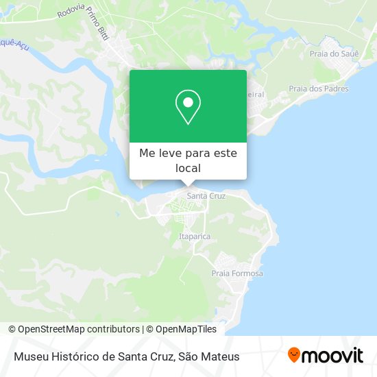 Museu Histórico de Santa Cruz mapa