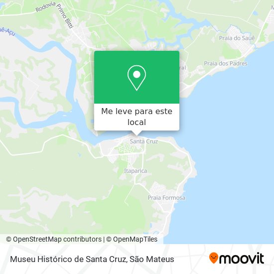 Museu Histórico de Santa Cruz mapa
