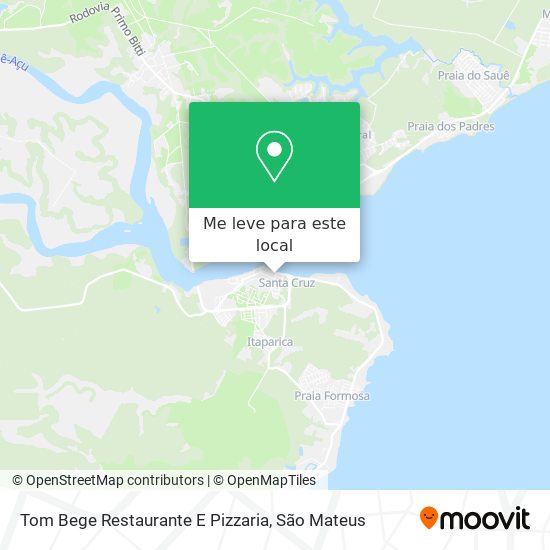 Tom Bege Restaurante E Pizzaria mapa