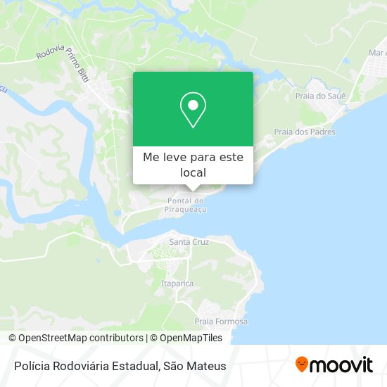 Polícia Rodoviária Estadual mapa