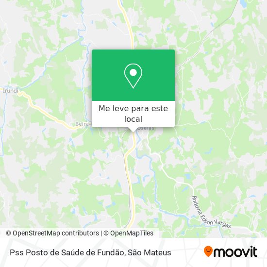Pss Posto de Saúde de Fundão mapa