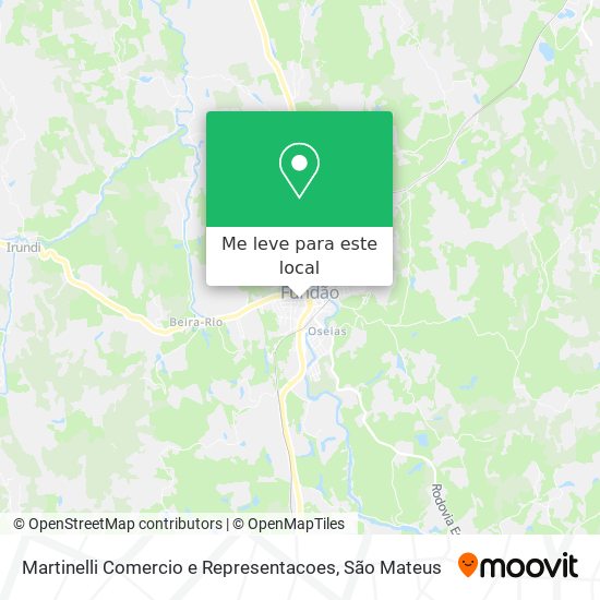Martinelli Comercio e Representacoes mapa