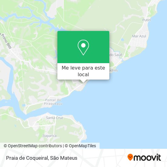 Praia de Coqueiral mapa