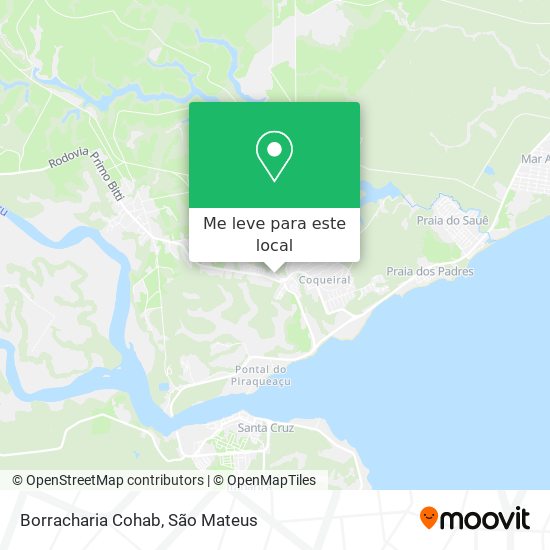 Borracharia Cohab mapa