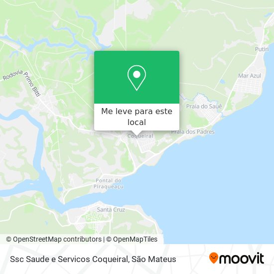 Ssc Saude e Servicos Coqueiral mapa