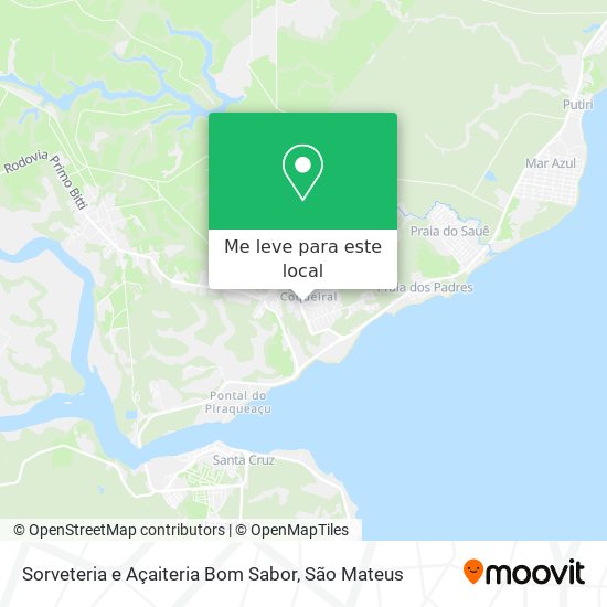 Sorveteria e Açaiteria Bom Sabor mapa