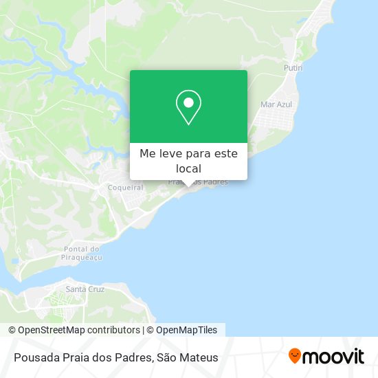 Pousada Praia dos Padres mapa