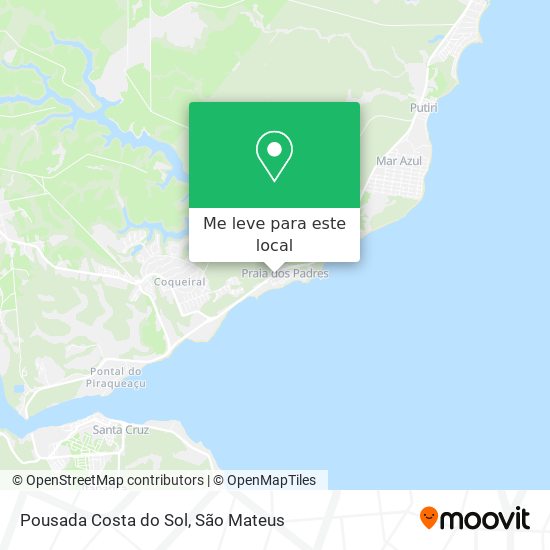 Pousada Costa do Sol mapa