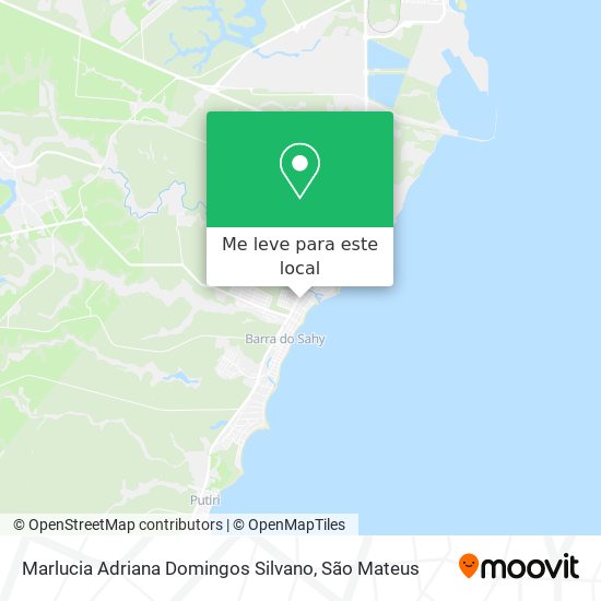 Marlucia Adriana Domingos Silvano mapa