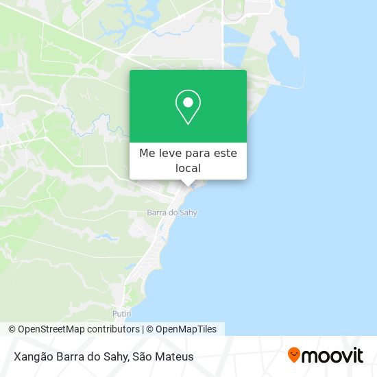 Xangão Barra do Sahy mapa