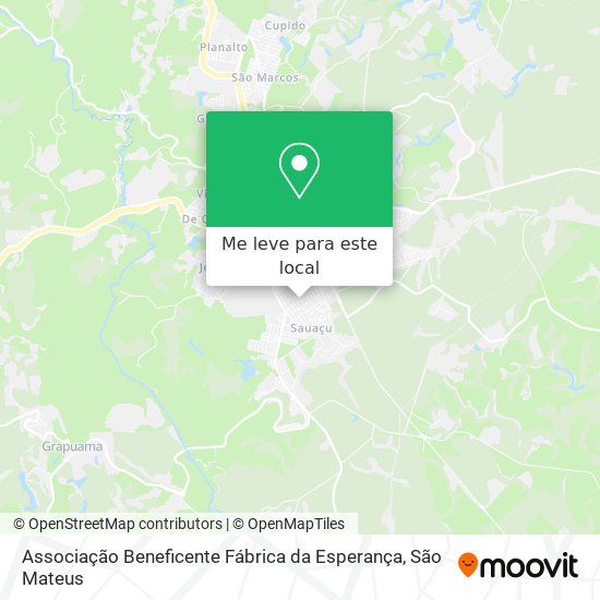 Associação Beneficente Fábrica da Esperança mapa
