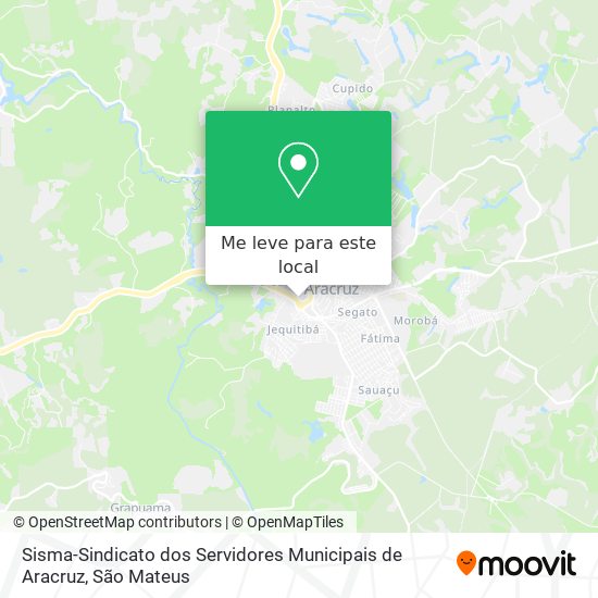 Sisma-Sindicato dos Servidores Municipais de Aracruz mapa