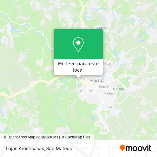 Lojas Americanas mapa
