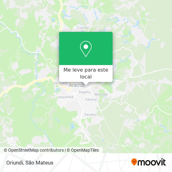 Oriundi mapa