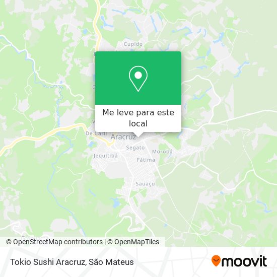 Tokio Sushi Aracruz mapa