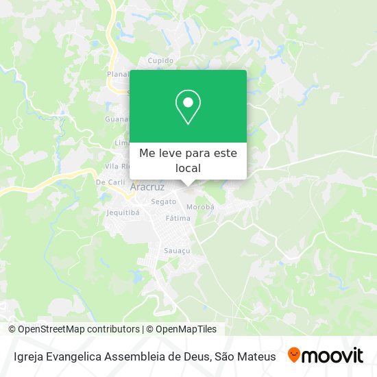 Igreja Evangelica Assembleia de Deus mapa