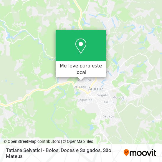 Tatiane Selvatici - Bolos, Doces e Salgados mapa