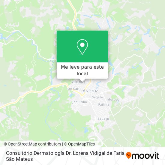 Consultório Dermatología Dr. Lorena Vidigal de Faria mapa