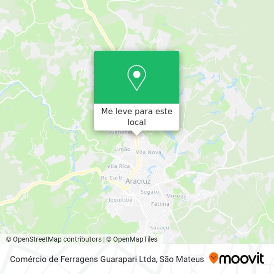Comércio de Ferragens Guarapari Ltda mapa
