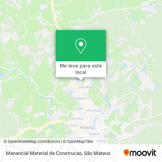 Manancial Material de Construcao mapa