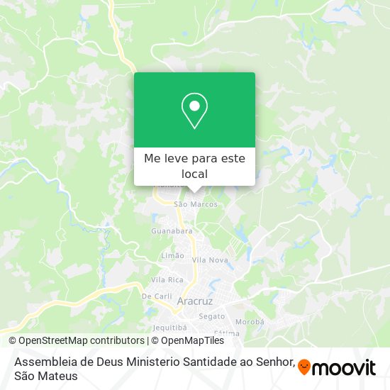 Assembleia de Deus Ministerio Santidade ao Senhor mapa