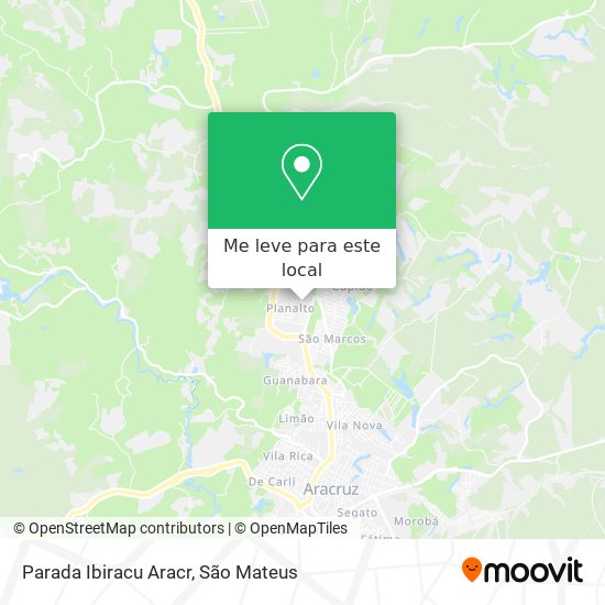 Parada Ibiracu Aracr mapa