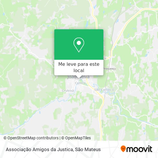 Associação Amigos da Justica mapa