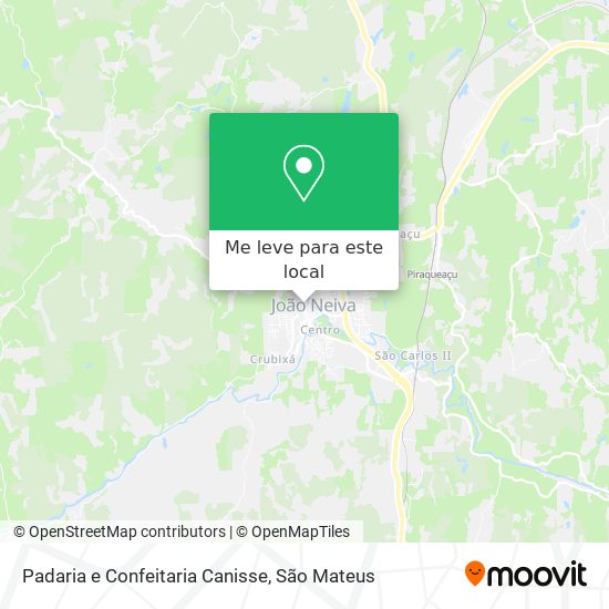 Padaria e Confeitaria Canisse mapa