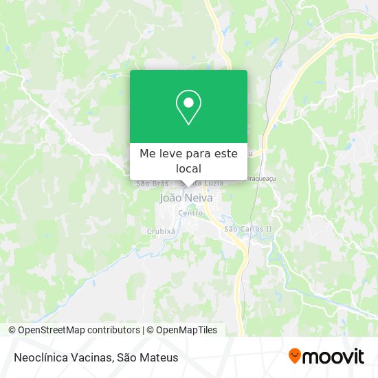 Neoclínica Vacinas mapa