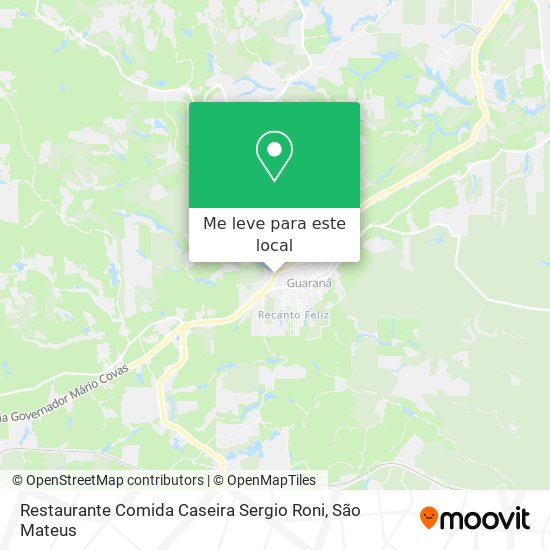 Restaurante Comida Caseira Sergio Roni mapa