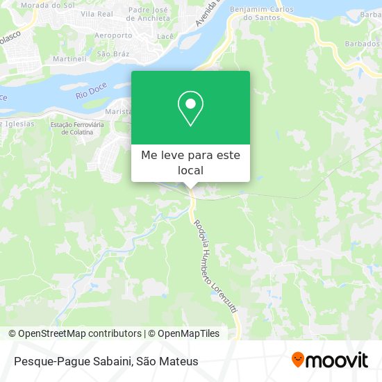Pesque-Pague Sabaini mapa