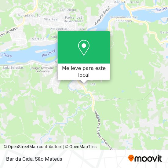 Bar da Cida mapa