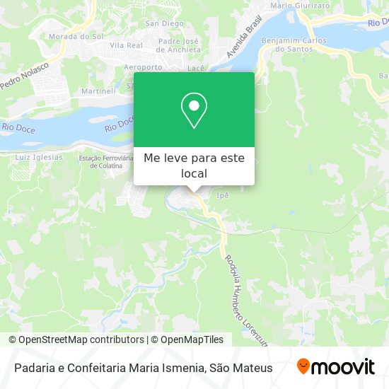 Padaria e Confeitaria Maria Ismenia mapa