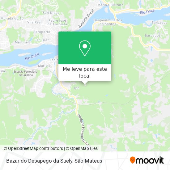 Bazar do Desapego da Suely mapa