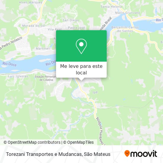 Torezani Transportes e Mudancas mapa