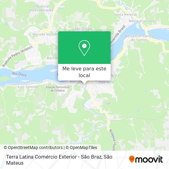 Terra Latina Comércio Exterior - São Braz mapa