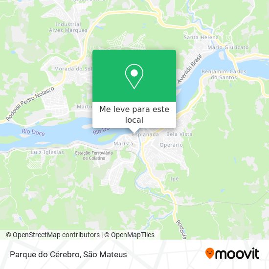 Parque do Cérebro mapa