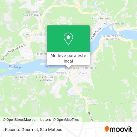 Recanto Gourmet mapa