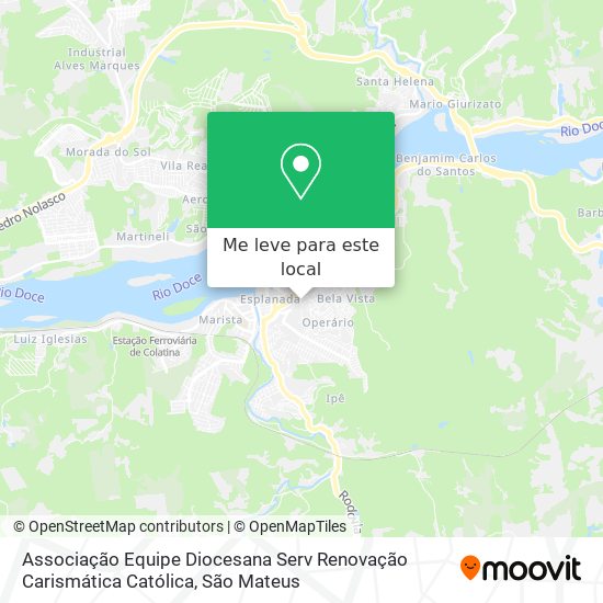 Associação Equipe Diocesana Serv Renovação Carismática Católica mapa