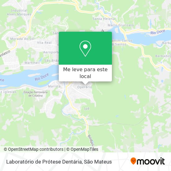 Laboratório de Prótese Dentária mapa