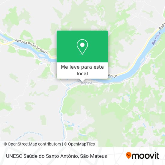 UNESC Saúde do Santo Antônio mapa