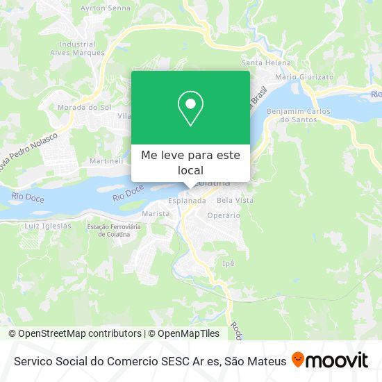 Servico Social do Comercio SESC Ar es mapa