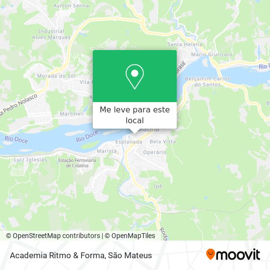 Academia Ritmo & Forma mapa