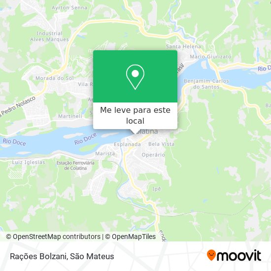Rações Bolzani mapa