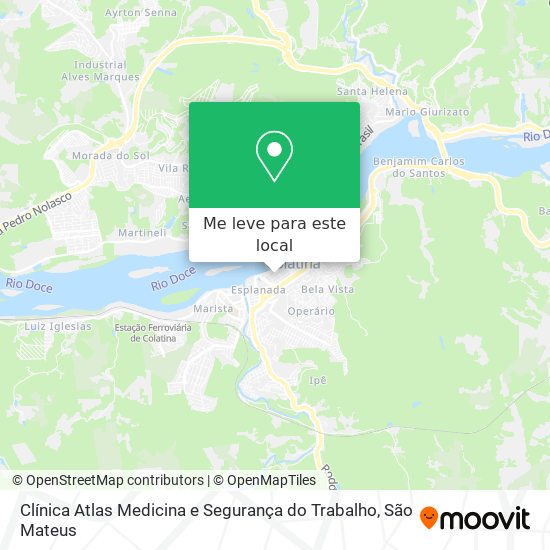 Clínica Atlas Medicina e Segurança do Trabalho mapa