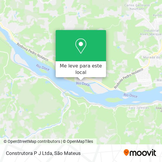 Construtora P J Ltda mapa